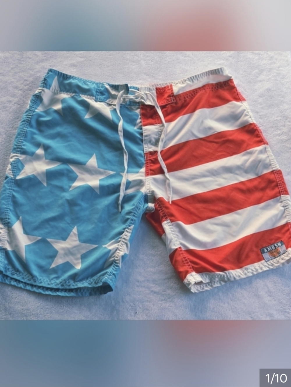 AMBSN Americana Swim Trunks Size Mens 32 - Picture 4 of 8